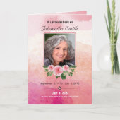 De herdenkings BegrafenisSjabloon van het Programma (Voorkant)