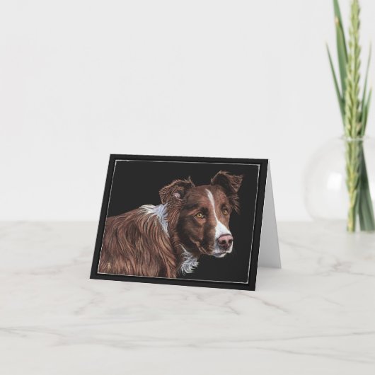"De Herder" - Border Collie Kaart (Voorkant)