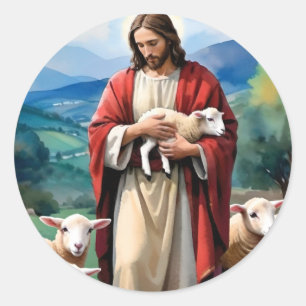 De herder ronde sticker