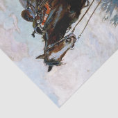 “De Herder” Westerse kunst van Philip R Goodwin Tissuepapier (Detail)