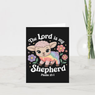 De Here is mijn herder Paas Christelijke Faith Bib Kaart