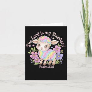 De Here is mijn herder Paas Christelijke Faith Bib Kaart