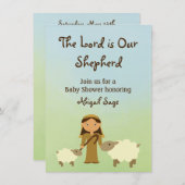 De Here is onze Herder Schaap Baby shower Uitnodig Kaart (Voorkant / Achterkant)