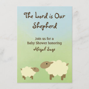 De Here is onze Herder Schaap Baby shower Uitnodig Kaart
