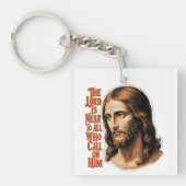 De Heren Aanwezigheid: Jezus reageert op iedereen  Sleutelhanger (Voorkant)