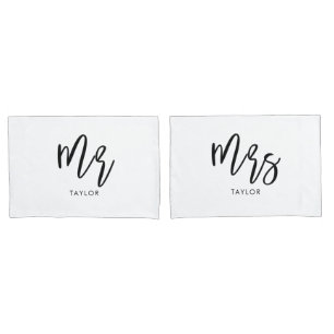 De heren Wifey en Hubby Couple Pillowcases Kussensloop