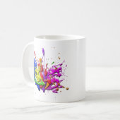 De Herfst 24 Collectie De splatter mok (Voorkant links)