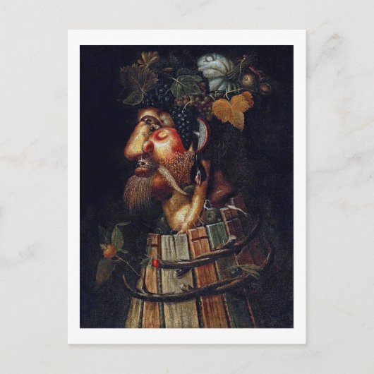 De herfst, Arcimboldo Briefkaart (Voorkant)