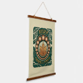 De herfst, de Verandering is Magisch Hangend Wandkleed (Gebogen)