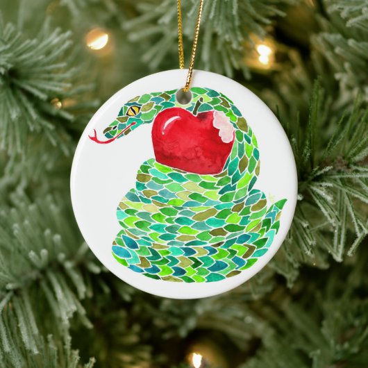 De Herfst en de Serpent Jesse Tree Keramisch Ornament (Boom)