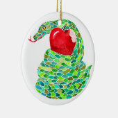 De Herfst en de Serpent Jesse Tree Keramisch Ornament (Rechts)