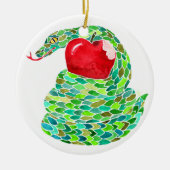 De Herfst en de Serpent Jesse Tree Keramisch Ornament (Voorkant)