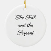 De Herfst en de Serpent Jesse Tree Keramisch Ornament (Achterkant)