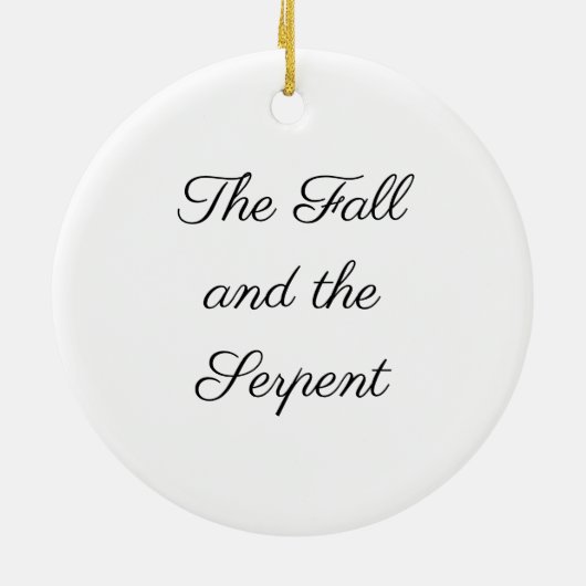 De Herfst en de Serpent Jesse Tree Keramisch Ornament (Achterkant)