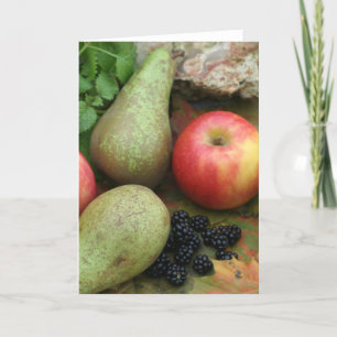 de herfst fruit kaart