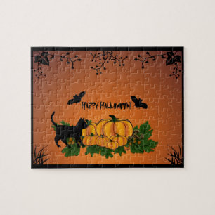De herfst, Happy Halloween. Legpuzzel