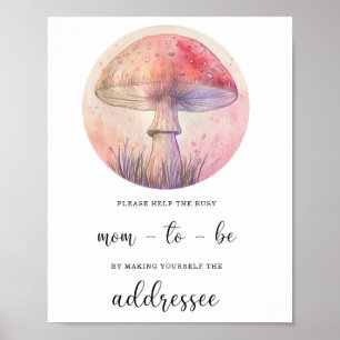 De herfst helpt het Bezige Mam-aan-zijn Adres een Poster