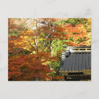 De herfst in Nikko, Japan Briefkaart