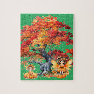 De herfst is een leuke tijd legpuzzel