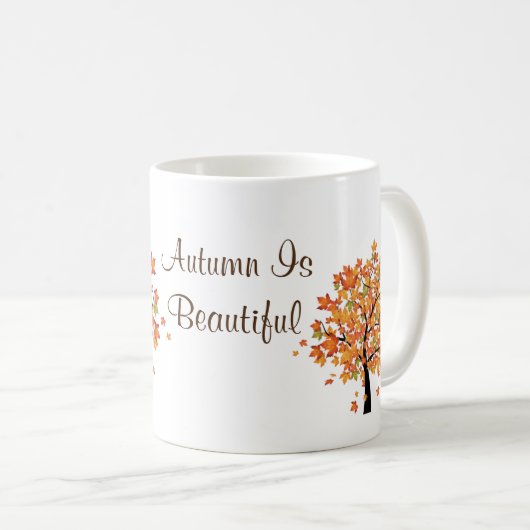 De herfst is een mooie Mok (Voorkant rechts)