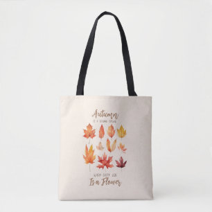 De herfst is een tweede lente – de herfst bladeren draagtas