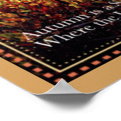 De herfst is een Tweede Lente. Poster (Hoek)