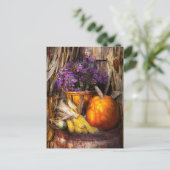 De herfst is festief briefkaart (Staand voorkant)