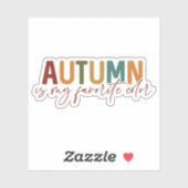 De herfst is mijn favoriete kleur sticker (Vel)