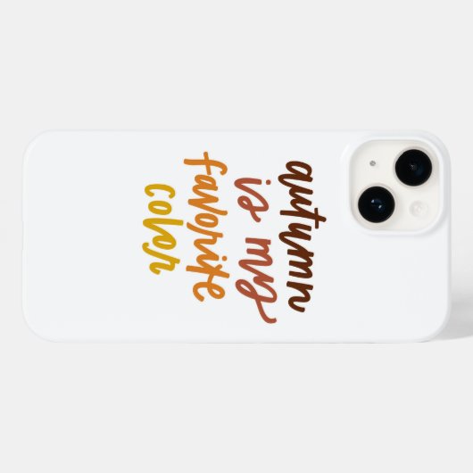 "De herfst is mijn lievelingskleur" Case-Mate iPhone Case (Achterkant (horizontaal))