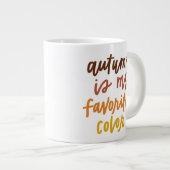 "De herfst is mijn lievelingskleur" Extra Grote Beker (Voorkant rechts)