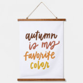 "De herfst is mijn lievelingskleur" Hangend Wandkleed (Voorkant)