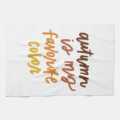 "De herfst is mijn lievelingskleur" Theedoek (Horizontaal)