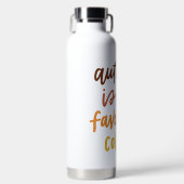 "De herfst is mijn lievelingskleur" Waterfles (Voorkant)