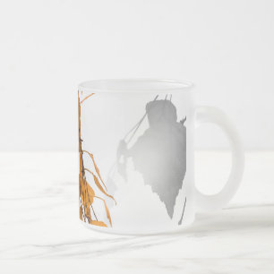 De herfst laat 2 matglas koffiemok