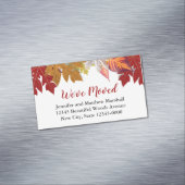 De herfst laat Aangepaste Bewegende Aankondiging v Magnetisch Visitekaartje (Voorbeeld)