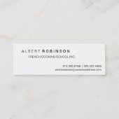 De herfst laat blauwe hemel mini visitekaartje (Achterkant)