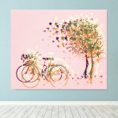 De herfst laat bomen #2 canvas afdruk (Insitu (Houten vloer))