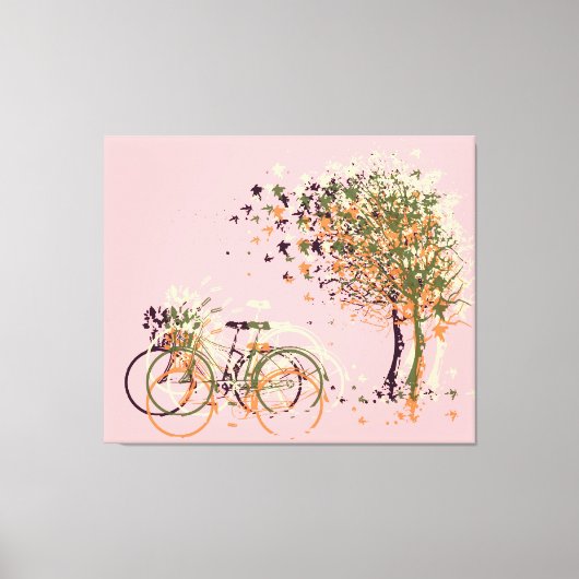 De herfst laat bomen #2 canvas afdruk (Voorkant)