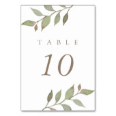 De herfst laat botanische bruiloft over kaart (Achterkant)