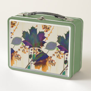 De herfst laat de Koninklijke Kleuren Metal Lunchb