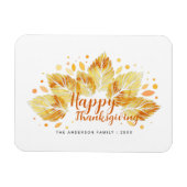 De herfst laat een Happy Thanksgiving-cadeautje vo Magneet (Horizontaal)
