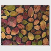 De herfst laat Herfst Tijd Cadeaupapier (Vlak)