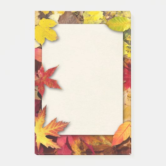 De herfst laat na de opmerkingen post-it® notes (Voorkant)