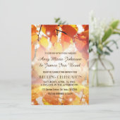 De herfst laat ons de uitingen van de bruiloft val kaart (Staand voorkant)