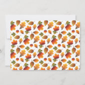 De herfst laat Thanksgiving eten Kaart (Achterkant)