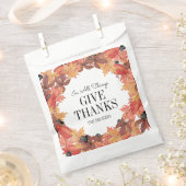 De herfst laat Thanksgiving Favor Bags voorbijgaan Bedankzakje (Geknipt)