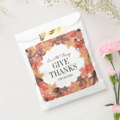 De herfst laat Thanksgiving Favor Bags voorbijgaan Bedankzakje (Gezegeld)