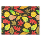 De herfst laat waterverf donker tafelkleed (Voorkant (Horizontaal))