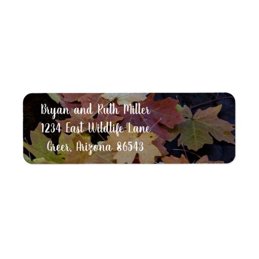 De herfst laat zich om etiket (Voorkant)