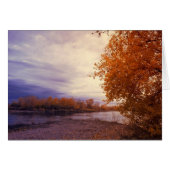 De herfst langs de Kaart van de riviernota (Voorkant Horizontaal)